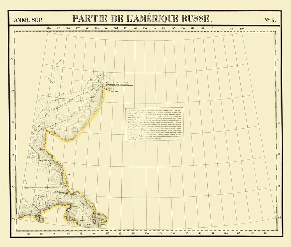 Alaska Northeastern Part No 5 - Vandermaelen 1827
