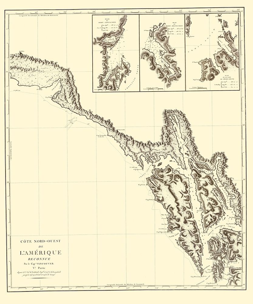Alaska Southern Portion No 6 - Vancouver 1800