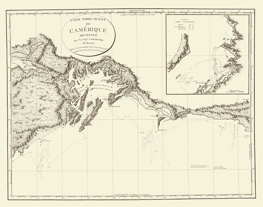 Prince WilliamS Sound Alaska - Vancouver 1800