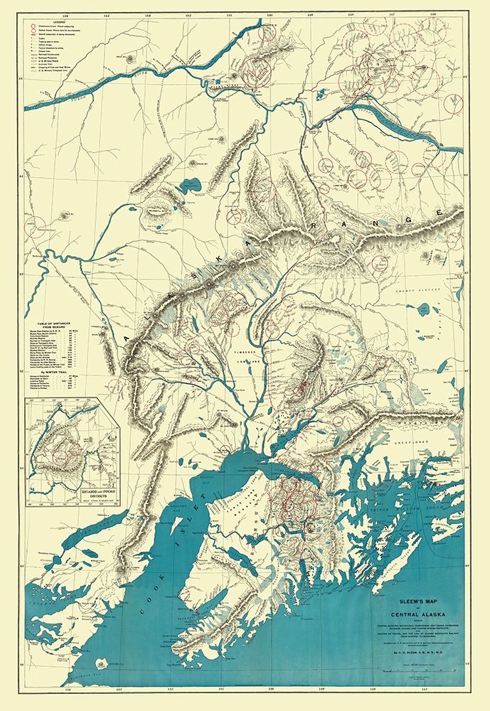 Alaska Central Portion - Sleem 1910