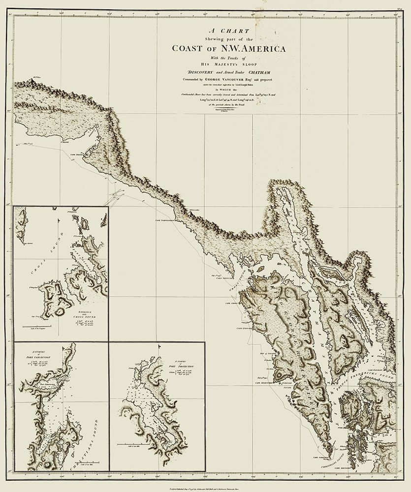 Alaska Southern Portion - Vancouver 1798