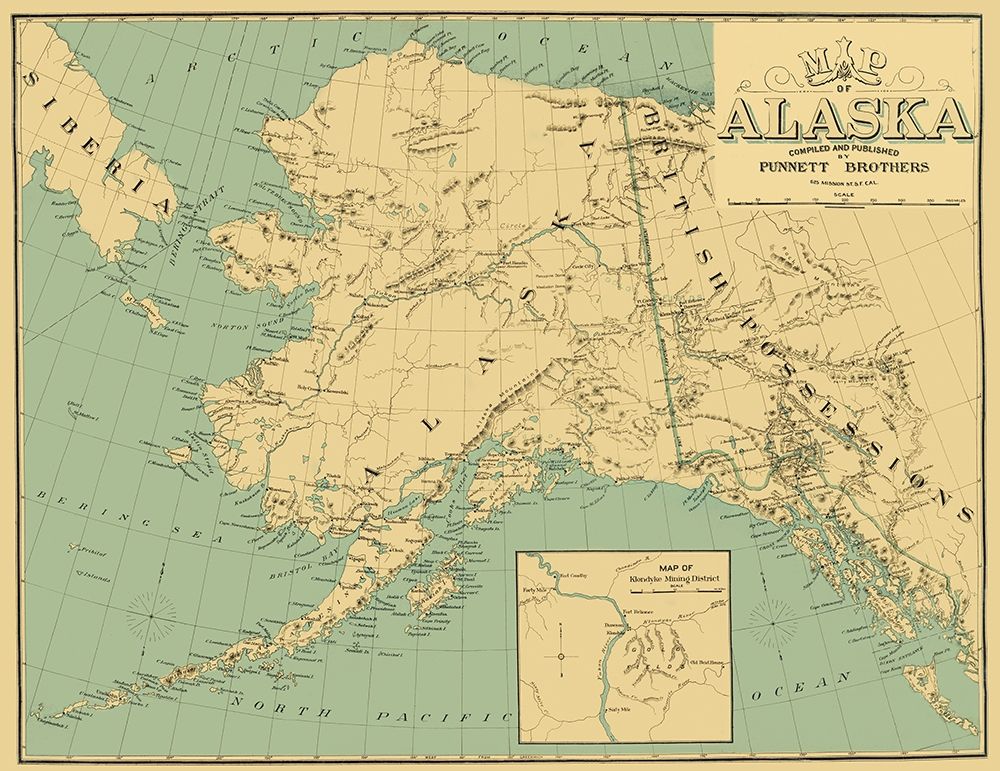 Alaska, British Possessions, Russia - Punnet 1897