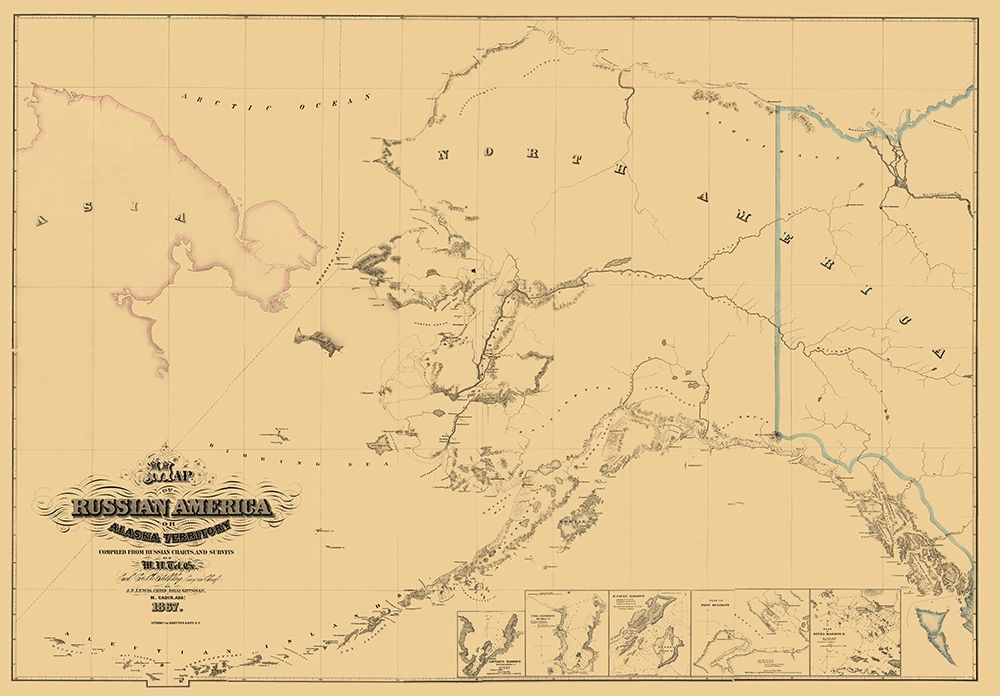 Alaska, Asia - Lewis 1867