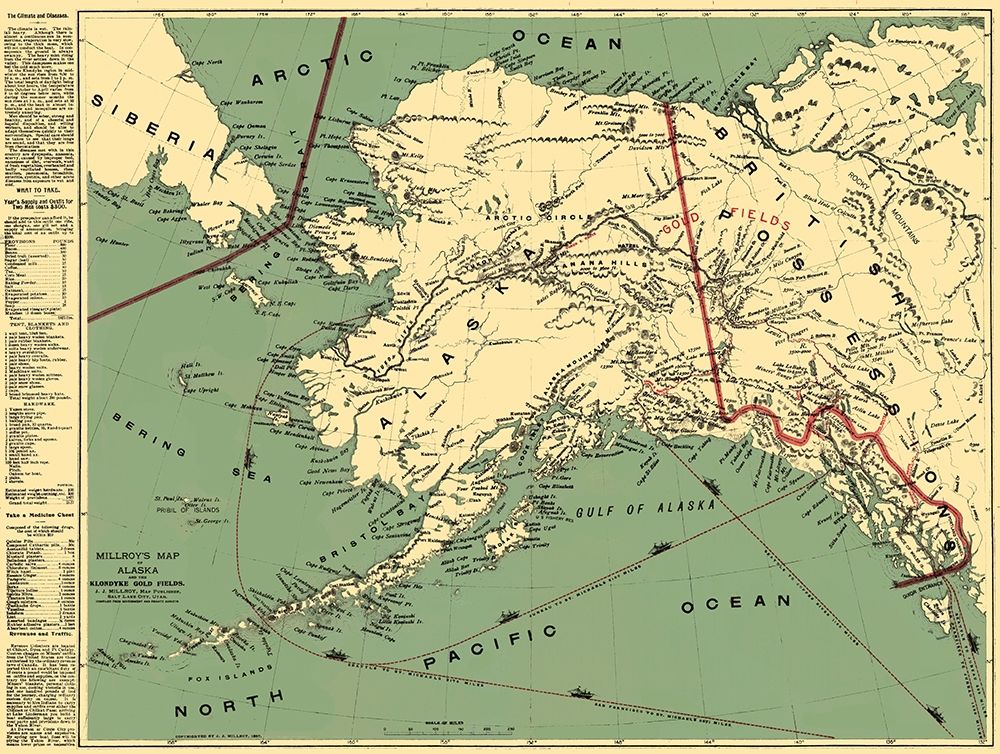 Klondyke Gold Fields Alaska - Millroy 1897