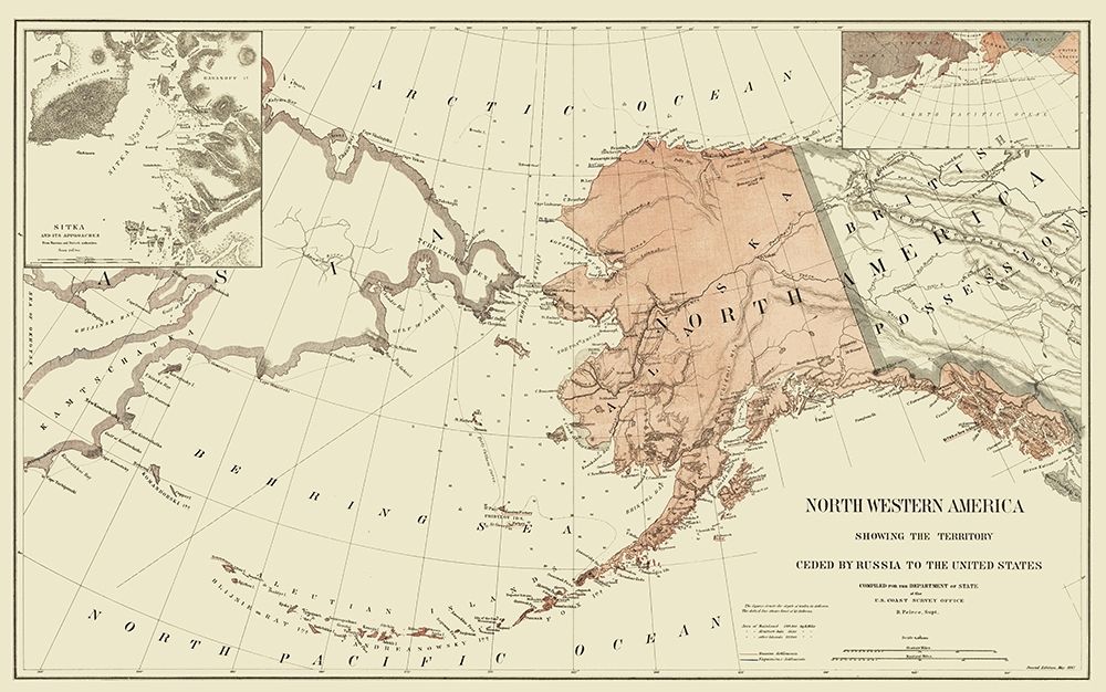 Alaska, American Northwest - Peirce 1867