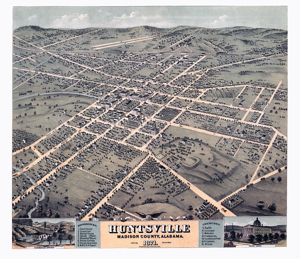 Huntsville Alabama - Ehrgott 1871