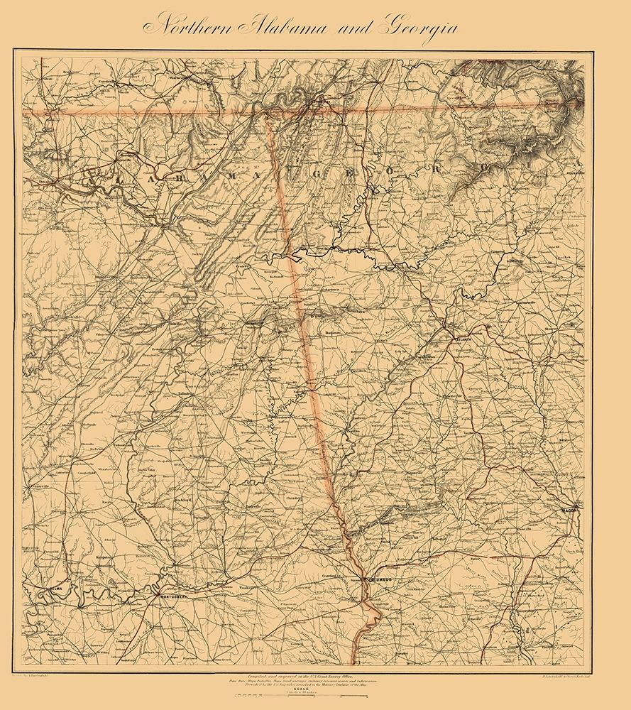 Northern Alabama, Georgia - Krebs 1864