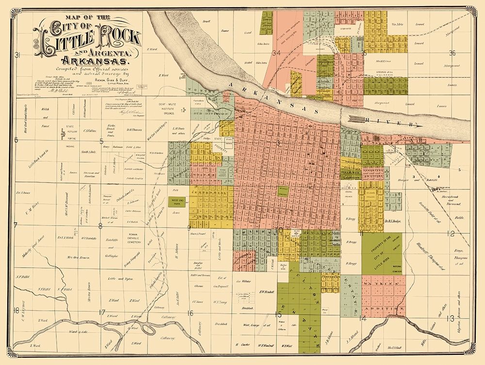 Little Rock Arkansas Landowner - Rickon 1888