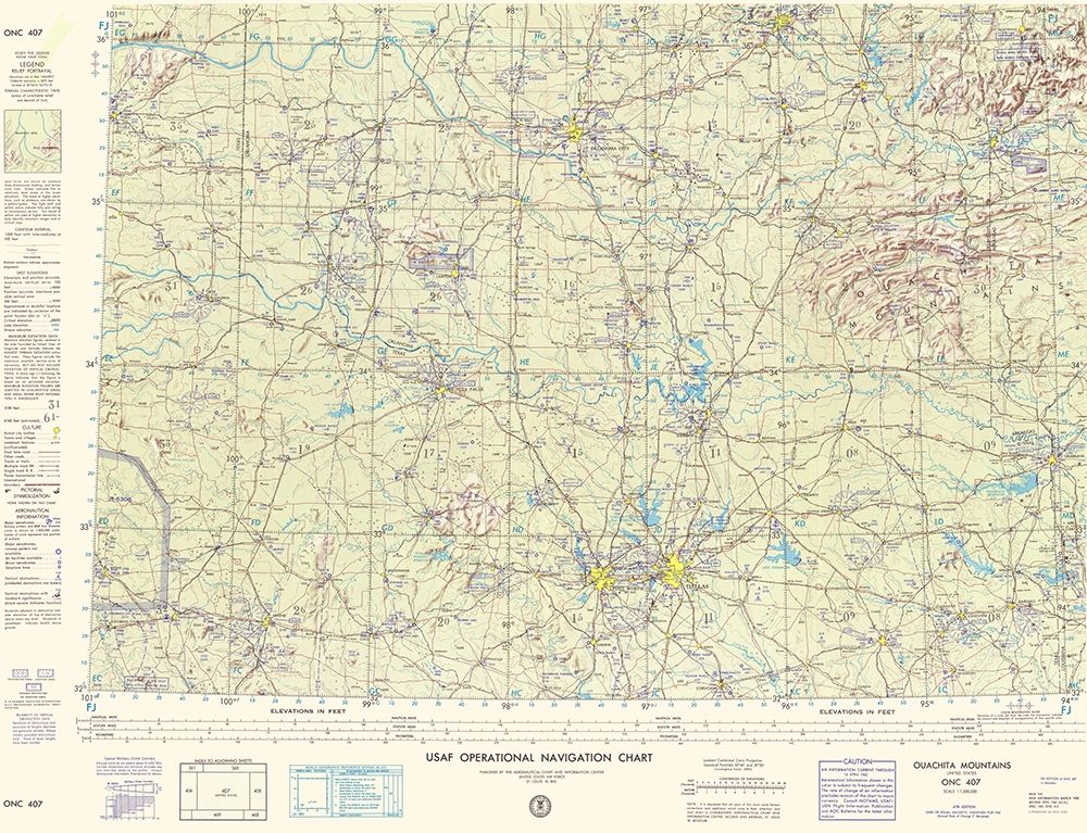 Ouachita Mountains - USGS 1960