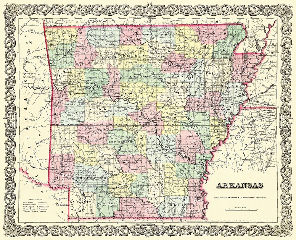 Arkansas - Colton 1855