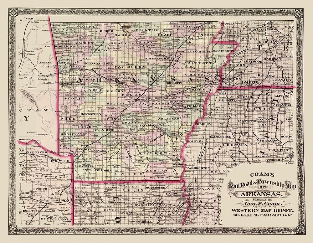 Arkansas - Cram 1875