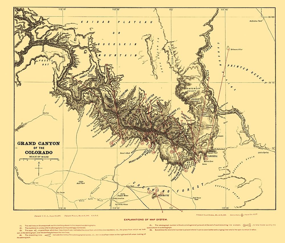 Grand Canyon Arizona - Underwood 1904