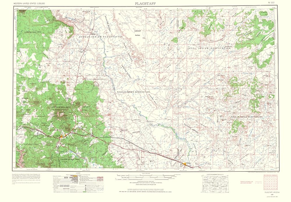 Flagstaff Arizona Sheet - USGS 1966