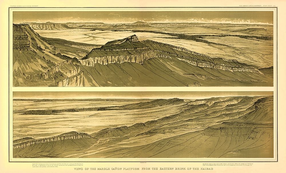 Grand Canyon , Marble Canyon Arizona - Bien 1882