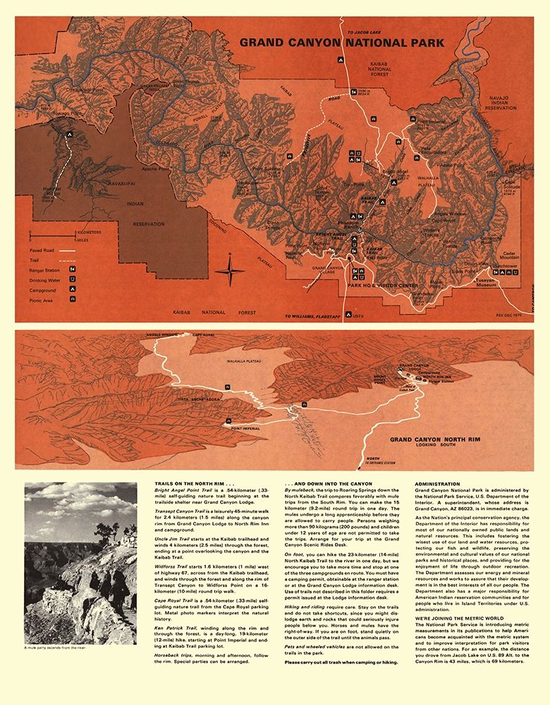 Grand Canyon North Rim Arizonia - USPS 1975