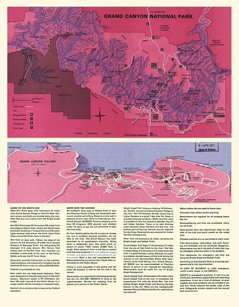 Grand Canyon South Rim Arizona - USPS 1975