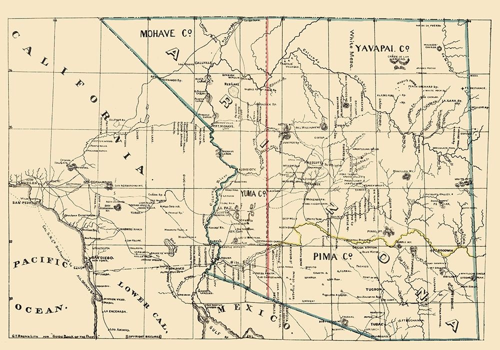 Arizona, California - Brown 1866