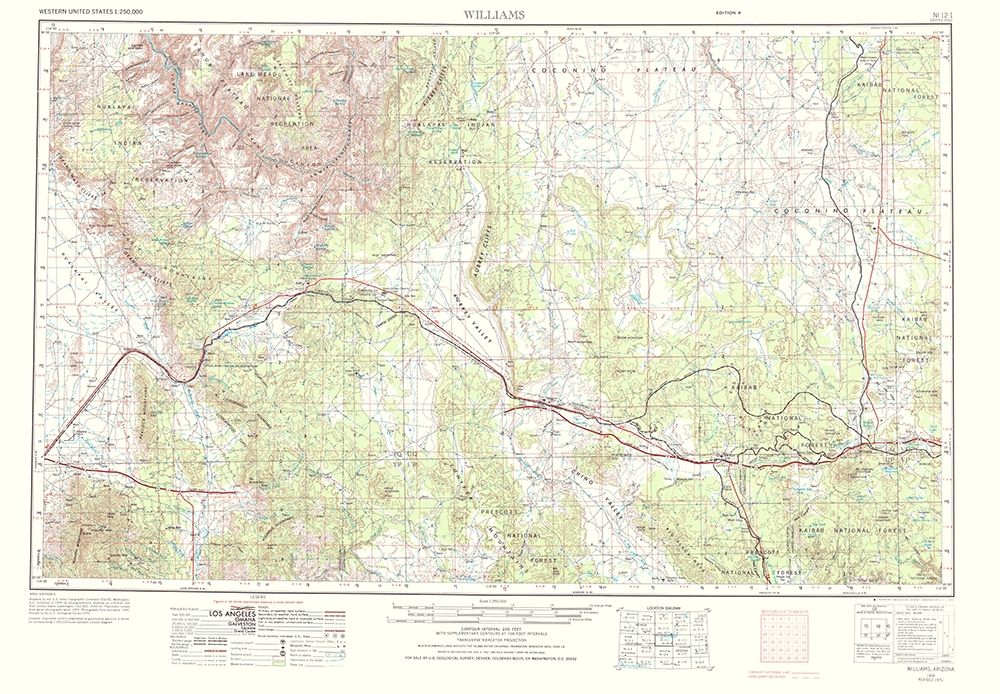 Williams Arizona Sheet - USGS 1972