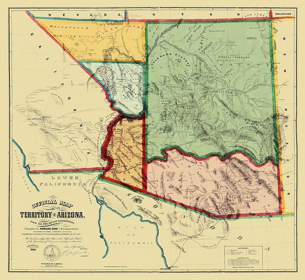 Arizona Territory - Gird 1865