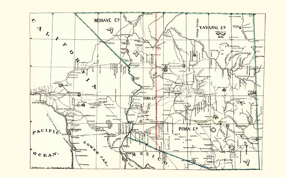 Arizona Guide Book of the Pacific - Brown 1866