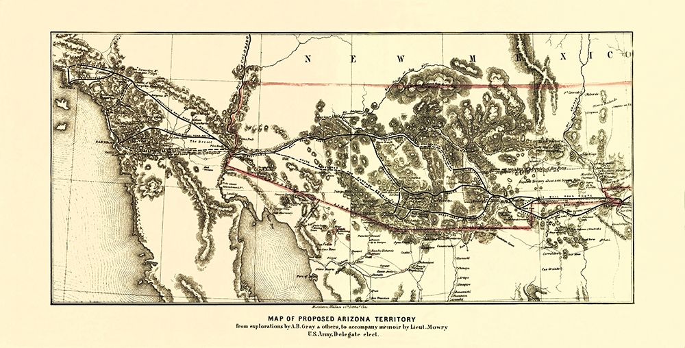 Arizona Territory - Wallace 1857