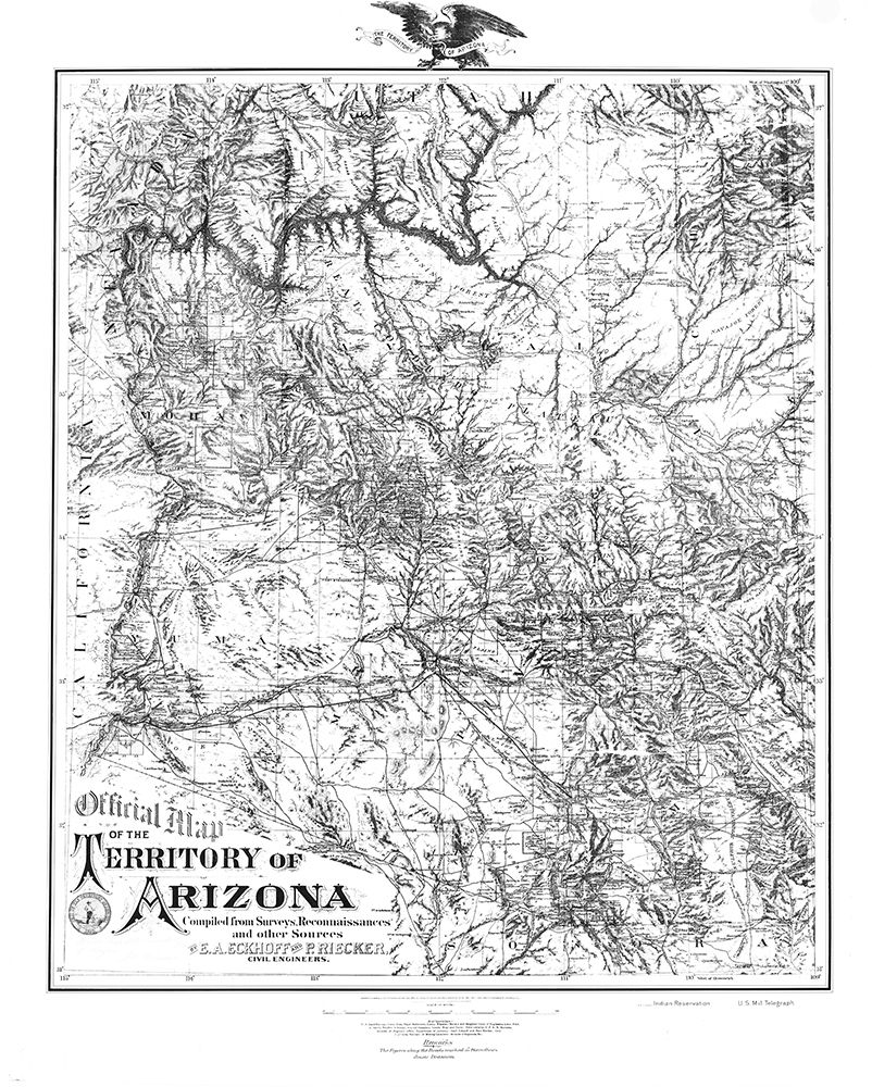 Arizona Territory - Riecker 1880