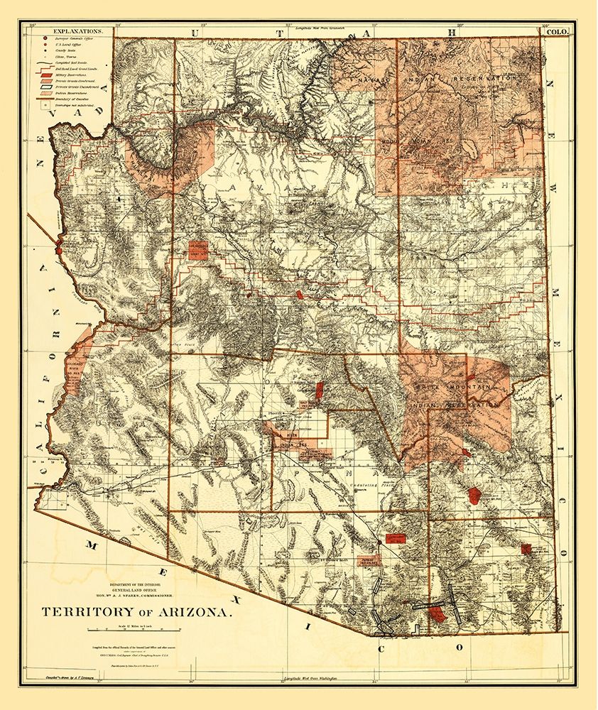 Arizona Territory - Bien 1887