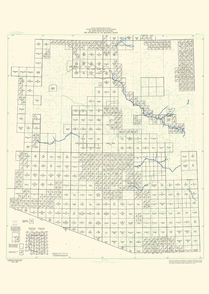 Arizona Arizona Sheet - USGS 1967