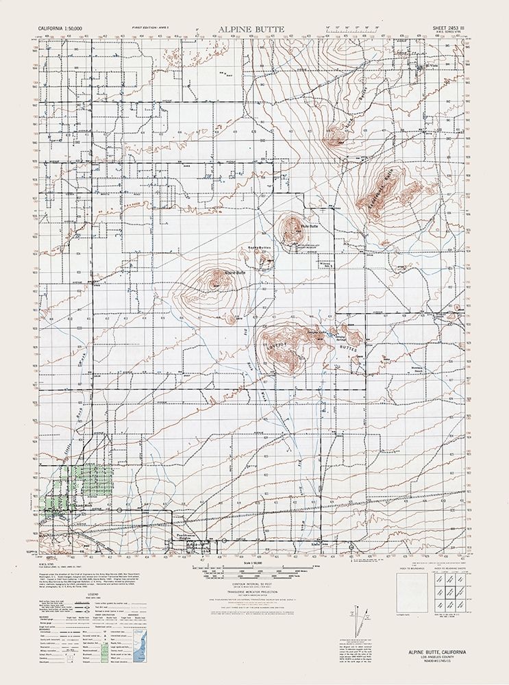 Alpine Butte Sheet - US Army 1943