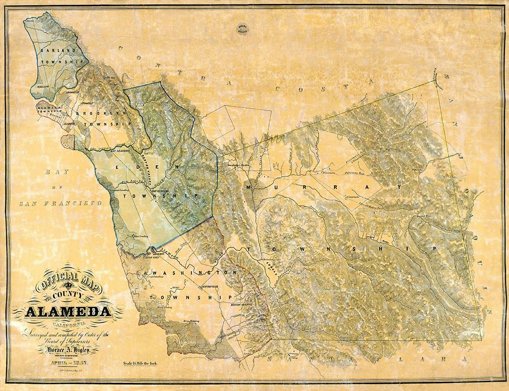 Alameda California - Higley 1857