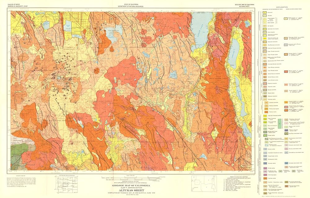 Geologic California Alturas Sheet - Gay 1956