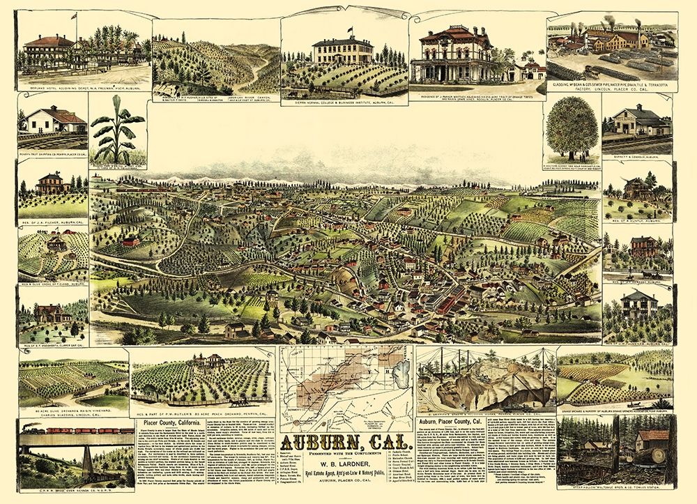 Auburn California - Lardner 1887