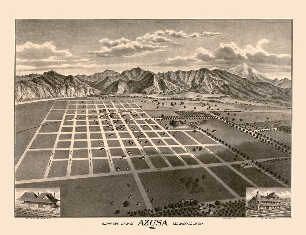 Azusa California - Moore 1887