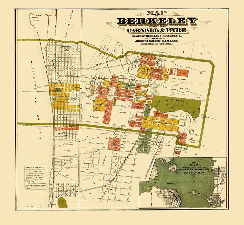 Berkeley California Landowner - Carnell 1880
