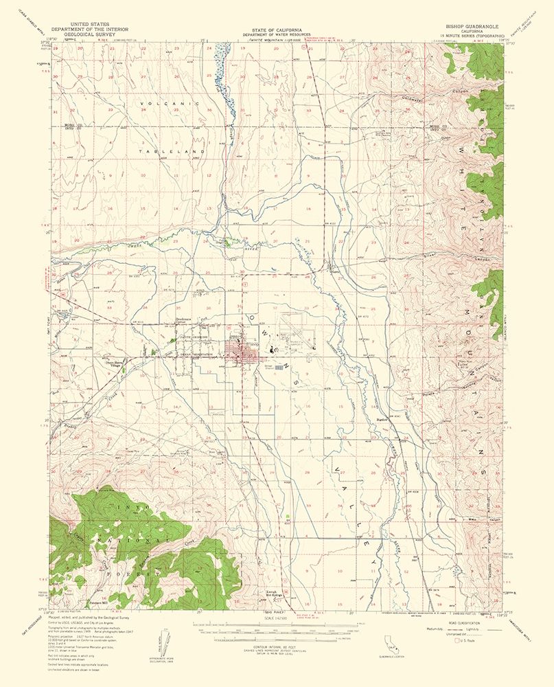 Bishop California Quad - USGS 1963
