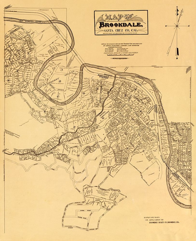 Brookdale California - Baldwin 1910