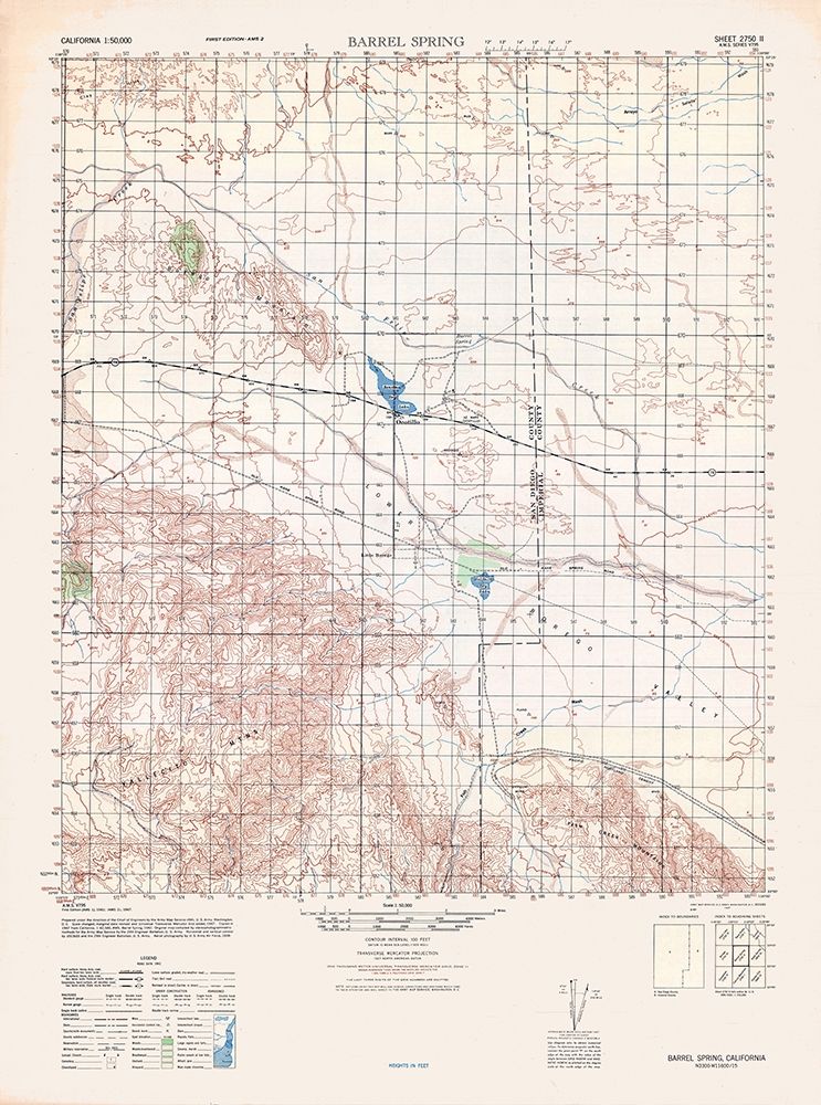 Barrel Spring Sheet - US Army  1942
