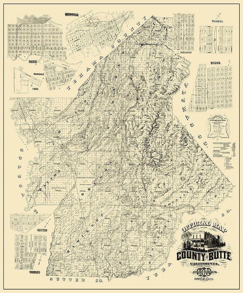 Butte California Landowner - McGann 1877