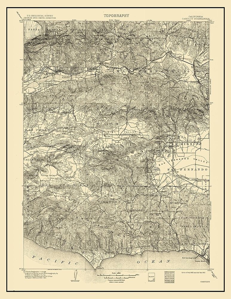 Camulos California Quad - USGS 1903