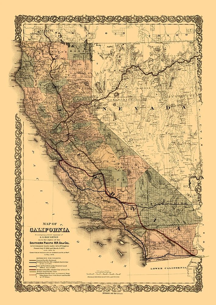 California Railroads - Colton 1876
