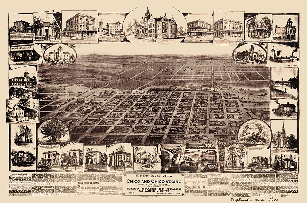 Chico, Chico Vecino California - Schmidt 1888
