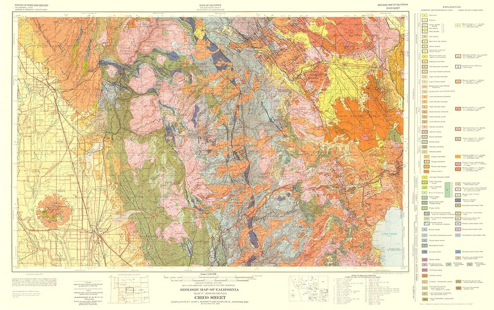 Geologic California Chico Sheet - Burnett 1957