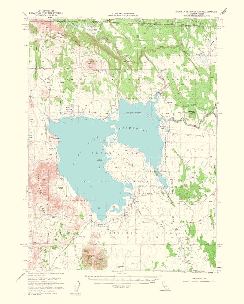 Clear Lake California Quad - USGS 1964