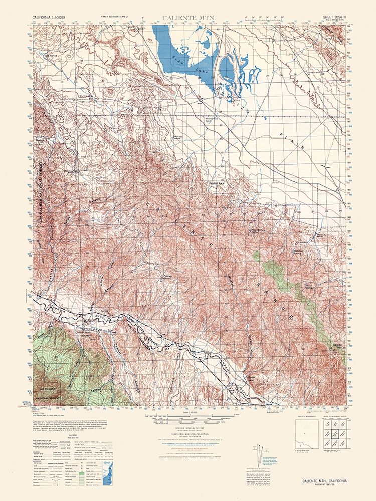 Caliente Mountain Sheet - US Army 1943