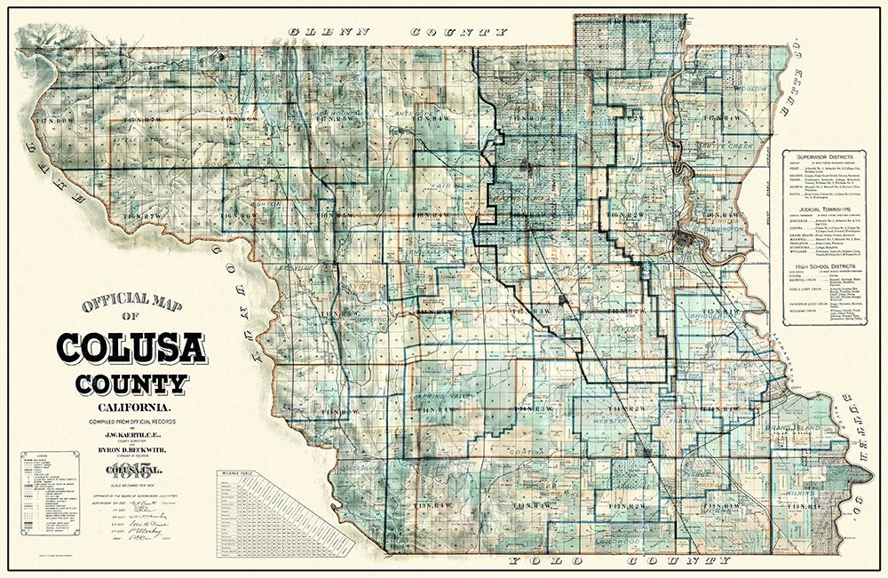 Colusa California Landowner - Kaerth 1915