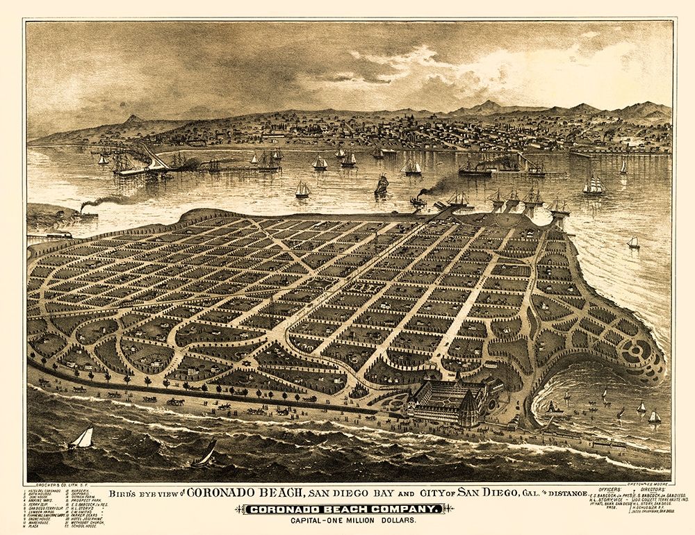 Coronado Beach California - Moore 1887