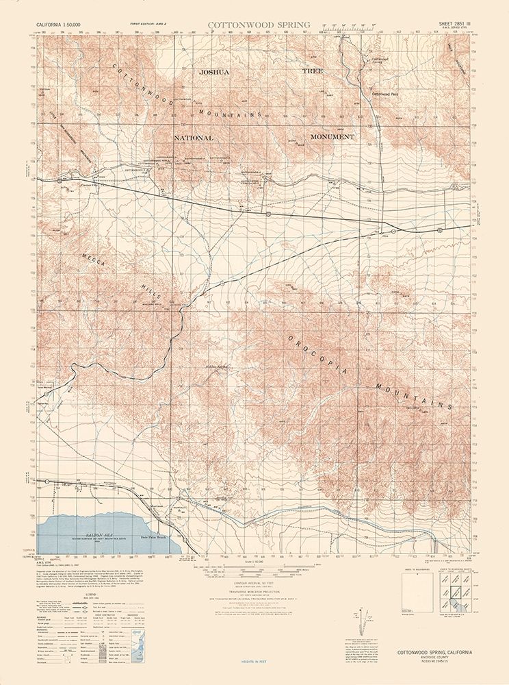 Cottonwood Springs Sheet - US Army 1944