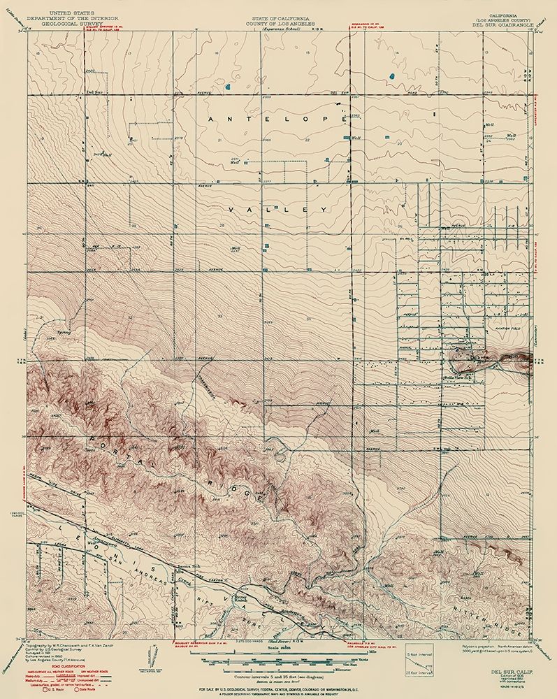 Del Sur California Quad - USGS 1937