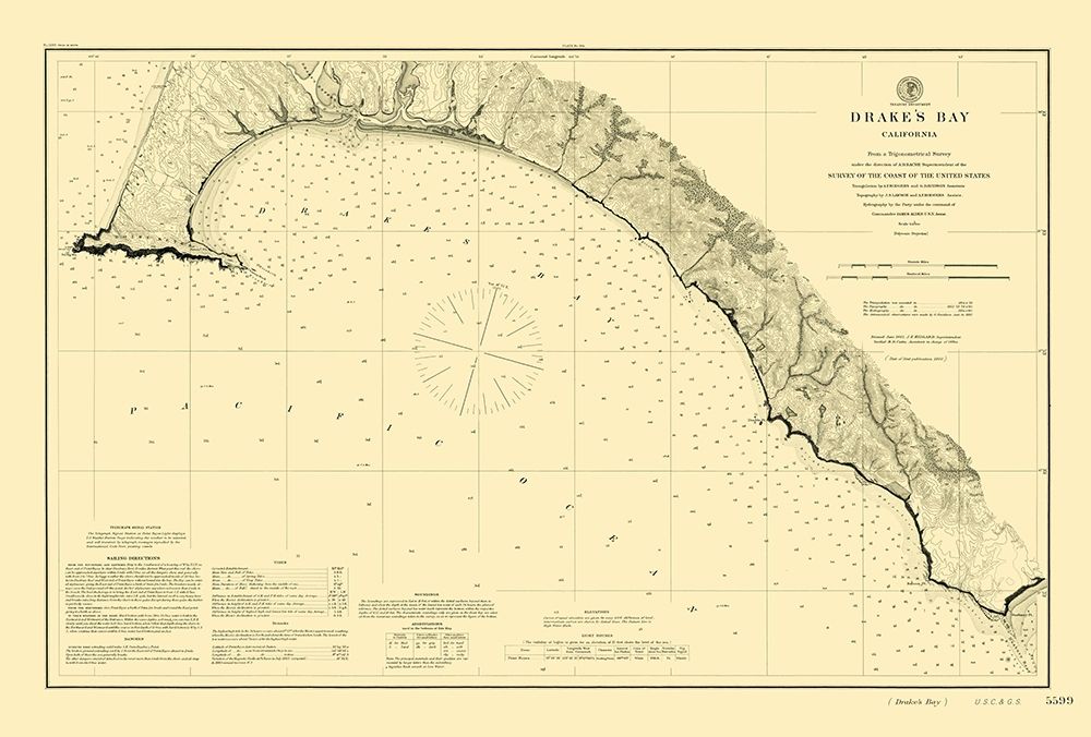 Drakes Bay - USGS 1883
