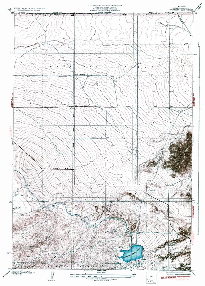 Fairmont California Quad - USGS 1937